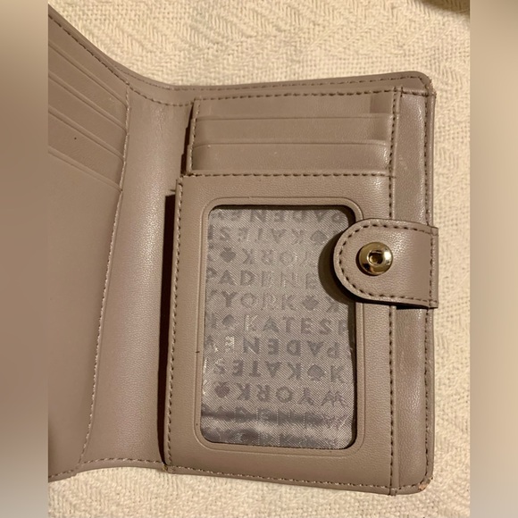 Kate Spade New York Wellesley Cara Wallet Leather Beige Small Wallet - Picture 13 of 16
